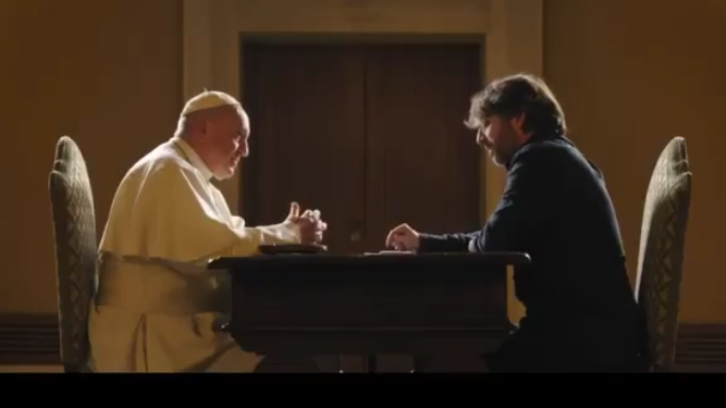 Jordi Évole, con el Papa Francisco