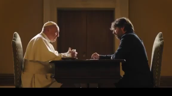 Jordi Évole, con el Papa Francisco