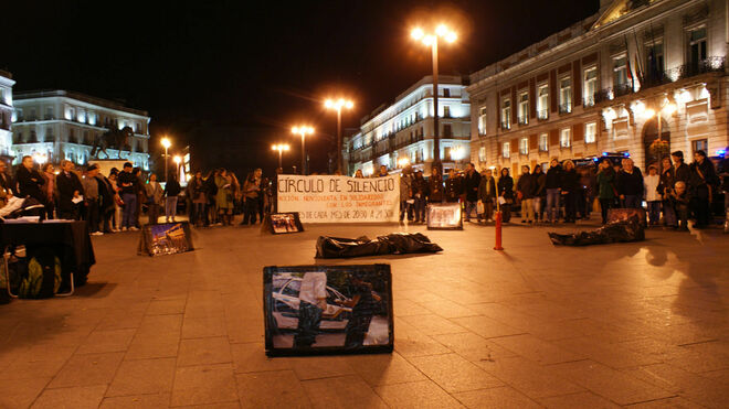 Círculo de Silencio en Madrid por los inmigrantes