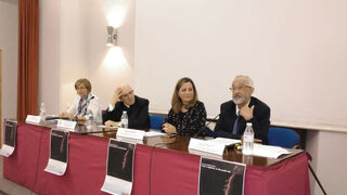 Ana Almarza, Jose Luis Pinilla y Maria Francisca Sanchez Var acompañaron al cardenal Osoro en el acto de inauguración y análisis del documento “Orientaciones Pastorales sobre la trata de personas”