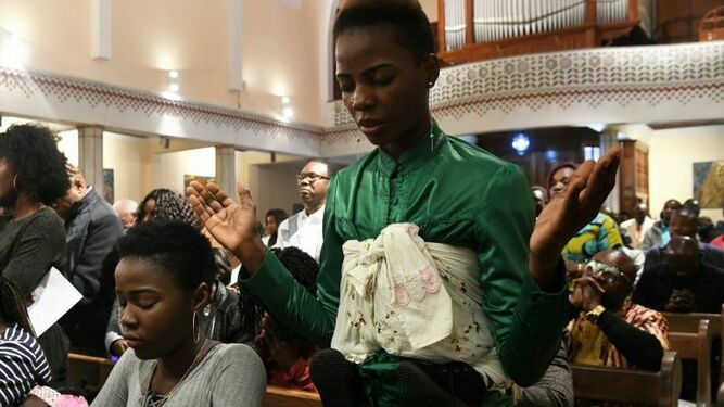 Fieles catolicos de Marruecos