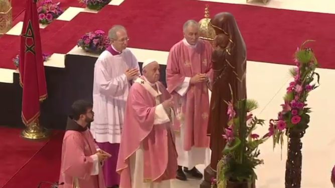 REl Pap ainciensa a la Virgen