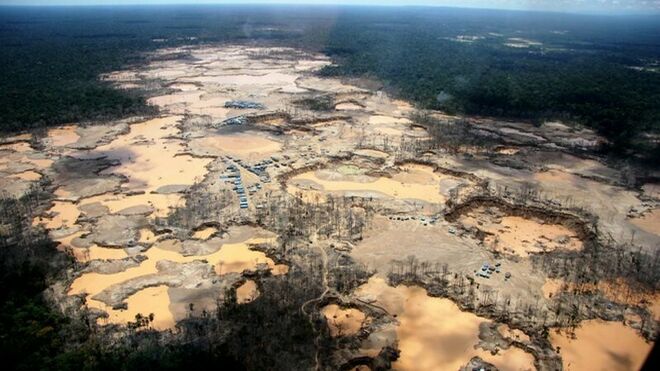 Efectos devastadores de la minería en la Amazonía