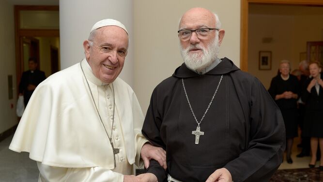 Celestino Aós, con el Papa Francisco