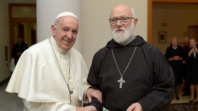 Celestino Aós, con el Papa Francisco