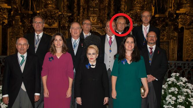 Manuel Cociña y Abella, con los nuevos miembros de la Nobleza del Antiguo Reino de Galicia