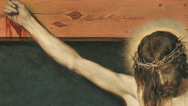 Cristo crucificado de Velázquez. Detalle