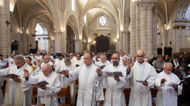 Misa Crismal en la catedral de Valencia