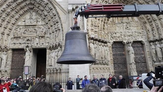 Una de las campanas de Notre Dame
