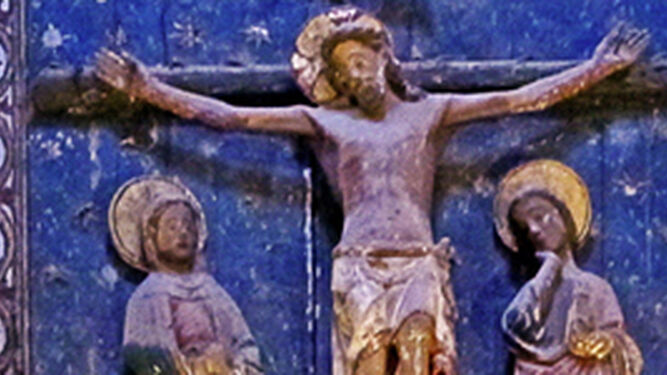 La Virgen, rota de dolor