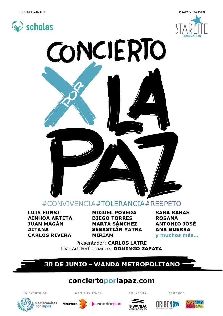 Concierto por la paz de Scholas y Starlite