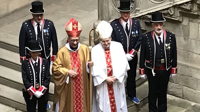 Omella y Sistach, en el palau de la Generalitat