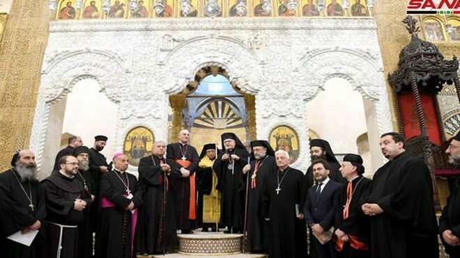 Las campanas de la catedral católica de Alepo vuelven a sonar