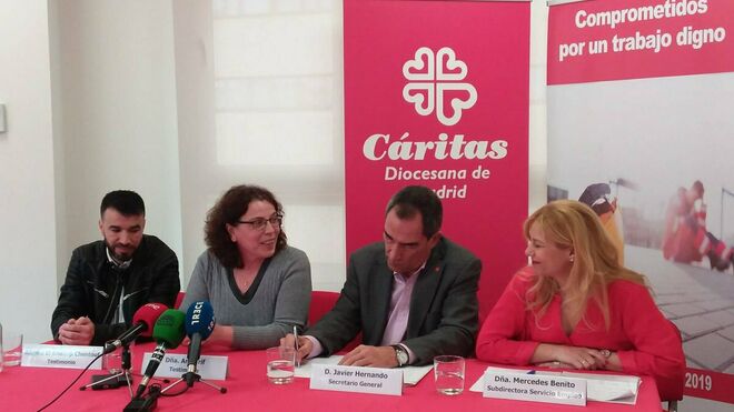 Presentación de la Campaña Contra el Paro 2019 de Cáritas Madrid
