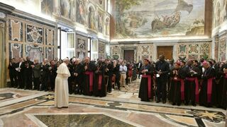 El Papa, con los miembros de la Federación Bíblica