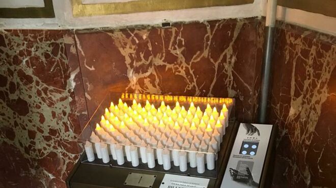 Éste es el lampadario instalado en la Basílica de Valencia