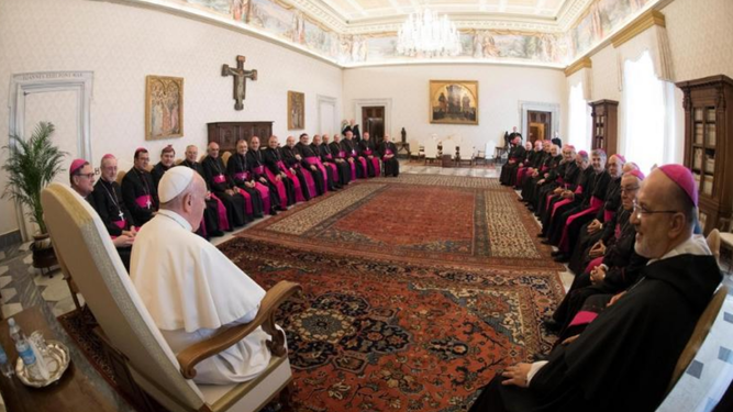 Reunión del Papa con obispos argentinos