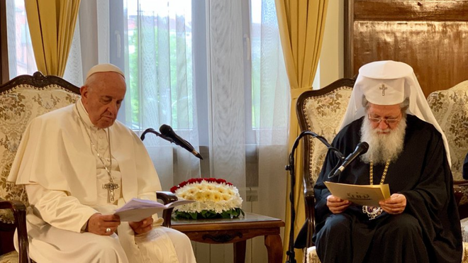 El Papa y el Patriarca Teofit