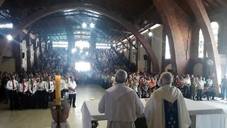 Moronta, en la iglesia atacada por el régimen