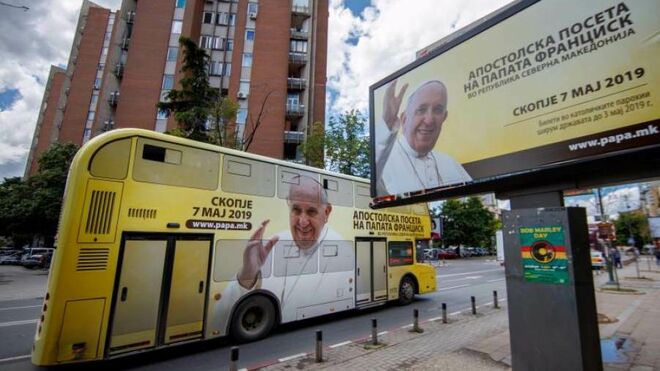 Todo listo en Skopje para la visita del Papa Francisco