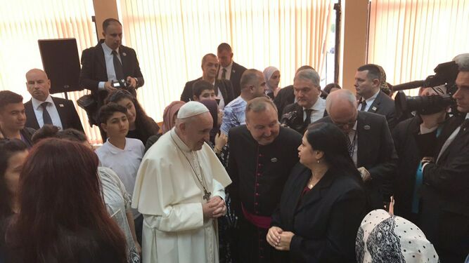 Francisco, en el centro de refugiados