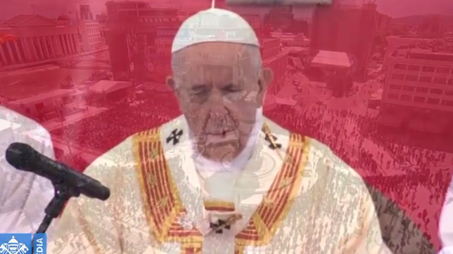 El Papa, en la misa en Macedonia
