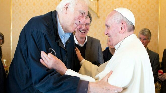 Francisco, con Jean Vanier