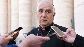 El arzobispo de Cuyo atiende a la prensa