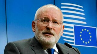 El vicepresidente de la Comisión Europea, Frans Timmermans