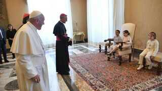 Francisco, con Gänswein