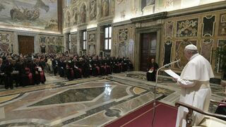 Francisco con los participantes del congreso