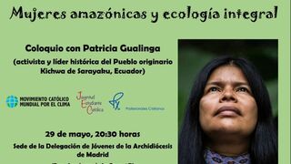Patricia Gaualinga, profeta de la ecología integral -en Madrid-