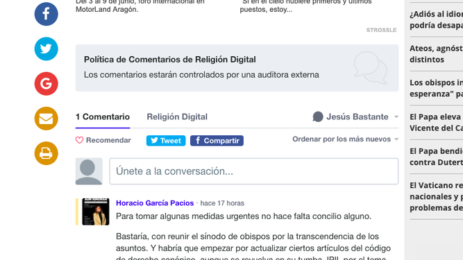 Nuevo sistema de comentarios en RD