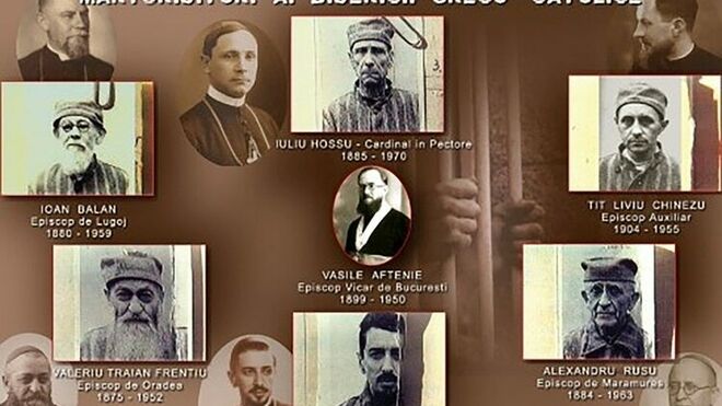 Estos son los siete nuevos beatos greco-católicos, antes y después de ser detenidos