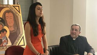 Laura Ramírez, junto a Ginés García Beltrán