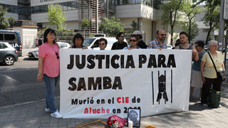 Manifestación por la muerte de Samba Martine