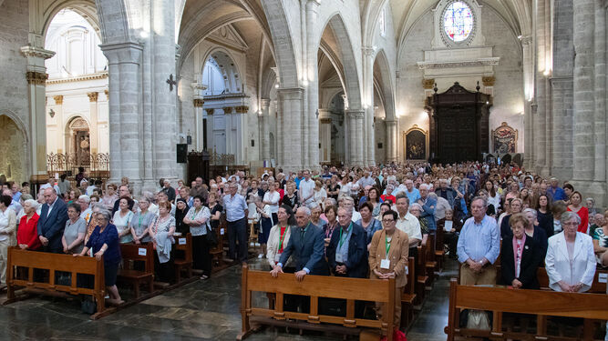 Mayores de Valencia, en la misa