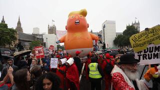 Protesta contra Trump esta semana en el Reino Unido