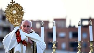 El Papa celebró el Corpus Christi en Ostia el año pasado