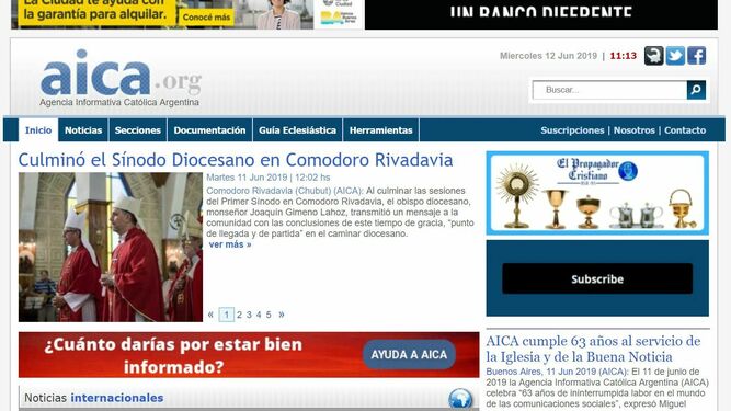 Página web de AICA