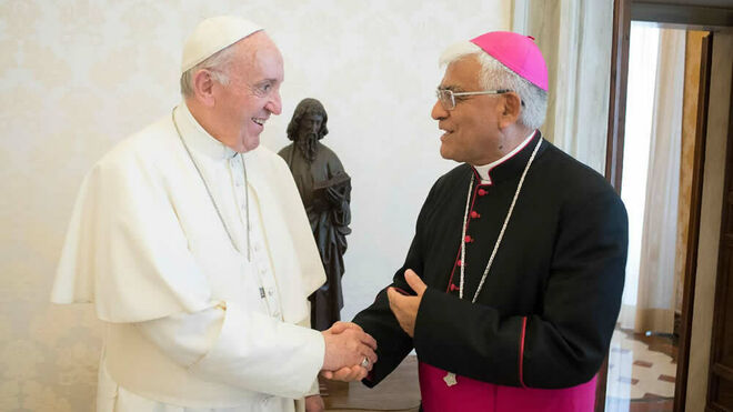Francisco y Mons. Cabrejos. ayer viernes
