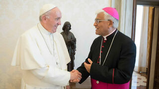 Francisco y Mons. Cabrejos. ayer viernes