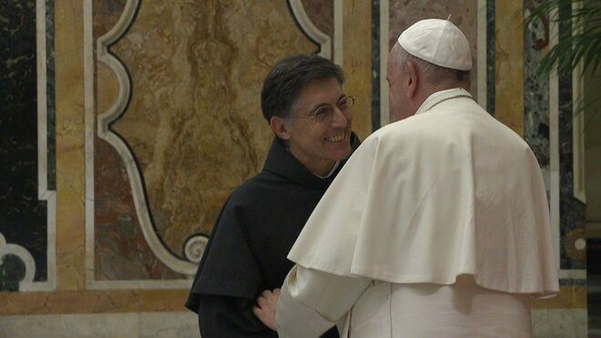 Audiencia del Papa con frailes menores
