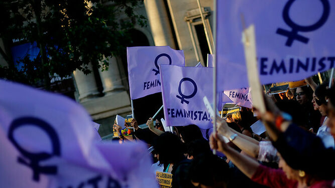 Manifestación de feministas