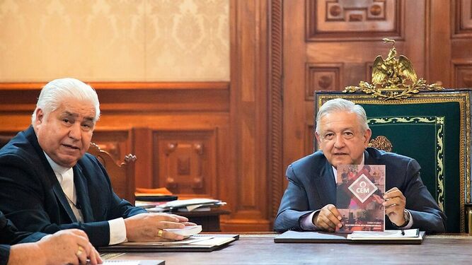 López Obrador, con los obispos mexicanos