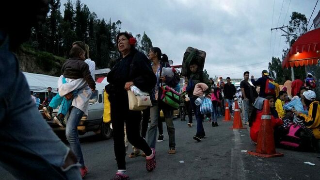 Refugiados hacia Perú