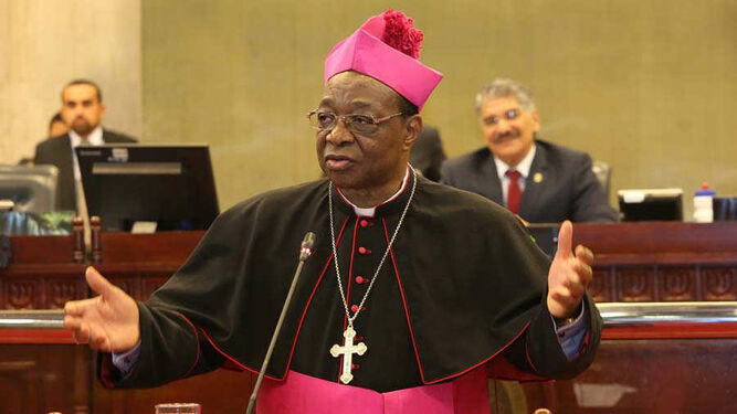 El fallecido nuncio en Argentina, León Kalenga
