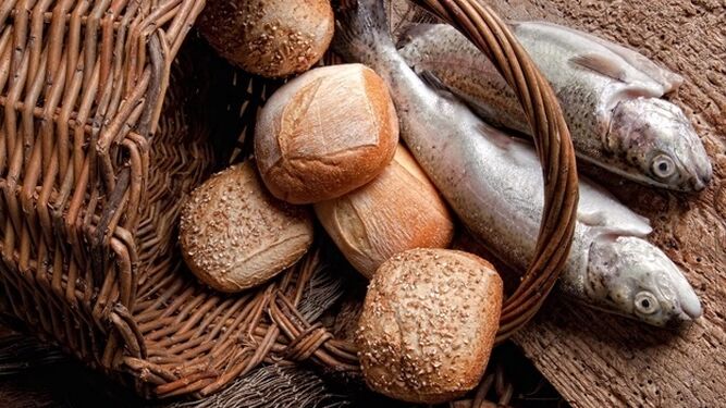 Cestas, alimento, fe