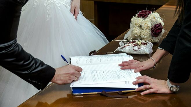 Boda civil