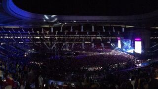 Al concierto solidario organizado por la Fundacón Scholas Ocurrentes, la fundación del papa Francisco, y la Fundación  Starlite en beneficio de la integración escolar de niños ccon escasos recursos, acudieron 35.000 espectadores